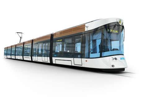 Bus, train, ferry and tram .